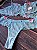 Conjunto Lingerie Renda Azul com Laços - Imagem 3