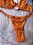 Conjunto Lingerie Renda Laranja - Imagem 3