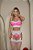 Conjunto de Renda Rosa com Branco - Imagem 4