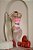Conjunto de Renda Rosa com Branco - Imagem 3