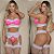 Conjunto de Renda Rosa com Branco - Imagem 1