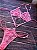 Body Rosa Transparente em Renda - Imagem 1
