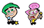 Pin - Kit Wanda e Cosmo - Os Padrinhos Mágicos. - Imagem 2