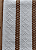 Tapete Artesanal Algodão Branco Caramelo 50 x 70 - Imagem 3