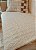 Manta Artesanal Bordada Luxo Branco Cru 140 x 240 - Imagem 3