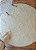 Tapete Artesanal Redondo Boho peludo branco 2m - Imagem 4