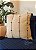 Almofada Artesanal Tassel Branco Azul Marinho 45 x 45 - Imagem 4