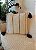 Almofada Artesanal Tassel Branco Azul Marinho 45 x 45 - Imagem 7