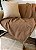 Manta Decorativa Tear Artesanal Siena Marrom Caramelo 140 x 140 - Imagem 2
