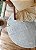 Tapete Tear Redondo Versatto Dupla Face Cinza Cru 145 cm - Imagem 8