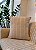 Almofada Algodão Decorativa Basic Listrada Caramelo Cru 45 x 45 - Imagem 1