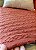 Manta Artesanal Bordada Luxo Terracota 140 x 240 - Imagem 6