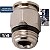 CONECTOR PNEUMATICO 1/4 - AIGNEP - Imagem 2