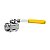 VALVULA DE ESFERA TRIPARTIDA 1/2 NPT CL300 T. INOX 304 - MGA - Imagem 1