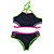 Biquini Infantil Feminino Sirikids Preto/Rosa/Preto 36191 - Imagem 2