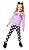 Conjunto Blusa Moletom com Ziper e Capuz e Claça Legging Infantil Feminino Kyly 207657 - Imagem 1