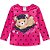 Pijama Infantil Feminino Malha Manga Longa Ursinho Mescla/Rosa Kyly 207778 - Imagem 6
