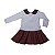 Vestido Infantil Manga Longa Pets Cotton/Pied De Poule Have Fun 25205 - Imagem 2