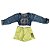 Conjunto Infantil Feminino Cropped Manga Longa Tyara 4318 - Imagem 1