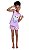 Pijama Infantil Feminino Manga Curta Brilha no Escuro Kyly - Imagem 1