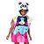 Poncho Toalha com Capuz Infantil Menina Panda Puket 100400438 - Imagem 1