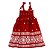 Vestido Vermelho Infantil  Estampa Vovó Noel Precoce 4334 - Imagem 1