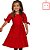 Vestido Vermelho  Algodão Infantil Feminino Precoce 4320 - Imagem 2