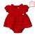 Macacão Body Vermelho Bebê Menina Anjos Baby 233626 - Imagem 3
