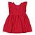 Vestido Vermelho Infantil em Tecido Plano Leve Bordado Ponto Cruz Paraiso 15494 - Imagem 2