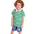 Conjunto Masculino Camisa Polo Listrada com Abertura de Botão e Bermuda Jeans Vigat 3840 - Imagem 1