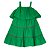 Vestido Verde Modelagem Reta Infantil Precoce 4336 - Imagem 2