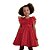 Vestido Babado com Tule Vermelho com Borboletas Petit Cherie 150 - Imagem 1