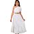 Vestido Liso Branco Infantil Precoce 4343 - Imagem 1