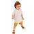 Conjunto Camisa Off White e Bermuda Mostarda Infantil Menino Vigat 3856 - Imagem 1