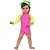 Maiô Macaquinho Body Bebê Euforia Moda Praia Siri Kids 38412 - Imagem 1