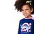 Conjunto Camiseta e Calcinha de Biquíni Menina Azul Marinho Kawaii Girl Moda Praia Puket 110500555 - Imagem 3