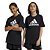 Camiseta Preta Unissex Juvenil Esportiva Adidas IC6855 - Imagem 1