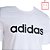 Camiseta Off White Masculina Logo Linear Adidas IN7959 - Imagem 4