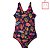 Maiô Natação com Touca Estampa Oceano Moda Praia Siri Kids 37014 - Imagem 3