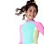 Camiseta Para Nadar Color Block Teen Menina Moda Praia Puket 110500583 - Imagem 2