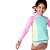 Camiseta Para Nadar Color Block Teen Menina Moda Praia Puket 110500583 - Imagem 3