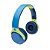 Fone de Ouvido Bluetooth Customizável Color Block Azul Menino Puket 100400441 - Imagem 1