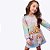 Vestido Manga Longa Colorido em Termoskin Infantil Feminino Infanti 72069 - Imagem 1
