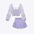 Conjunto Blusa Boxy com Shorts em Malha Texturizada Lilás Infantil Feminino Infanti 71809 - Imagem 2