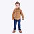 Conjunto Camisa Flanela e Calça Jeans Infantil Masculina Vigat 3891 - Imagem 1