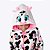 Pijama Kigurumi com Capuz Vaca Patches Teen Menina Puket 030502264 - Imagem 1