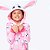 Pijama Kigurumi com Capuz Coelha Romântica Teen Menina Puket 030502272 - Imagem 1