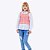 Camisa Manga Longa com Blusa Cropped Xadrez e Calça Jeans Infantil Feminina Vigat 7838 - Imagem 1