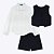 Conjunto Camisa em Viscose com Colete e Shorts em Sarja Feminino Infanti 72445 - Imagem 2