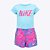 Conjunto Camiseta e Bermuda Infantil Feminino Nike  36L657-AFN - Imagem 1